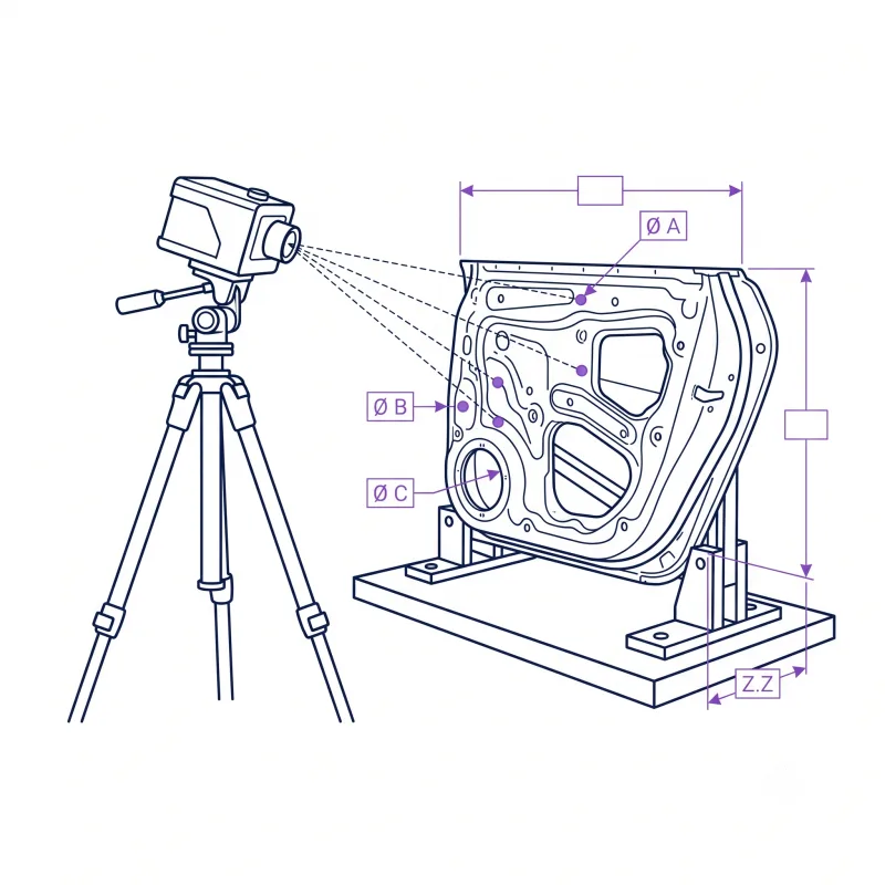 laser radar precision metrology illustration