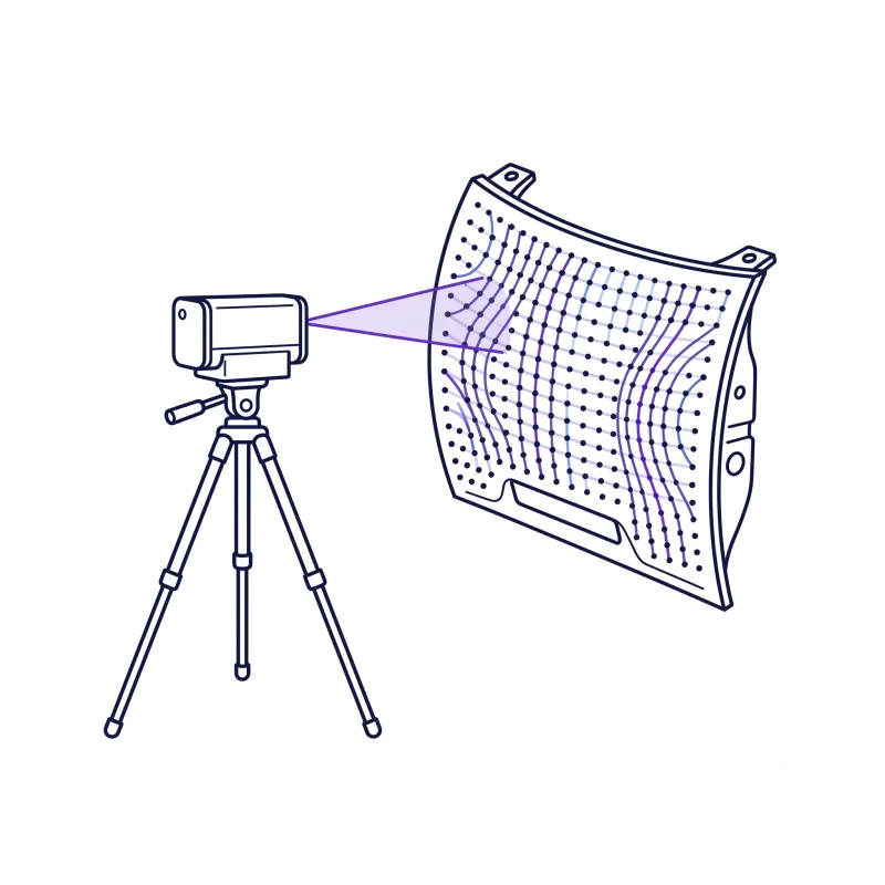 laser radar remote nvh modal testing illustration
