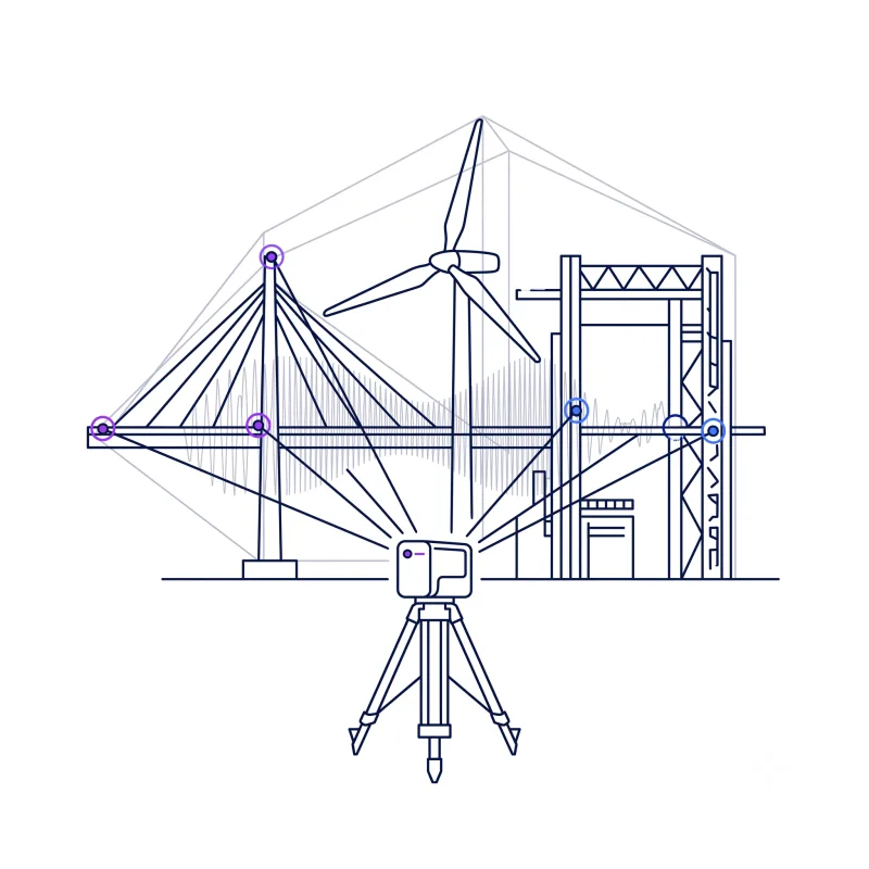 laser radar structural response illustration